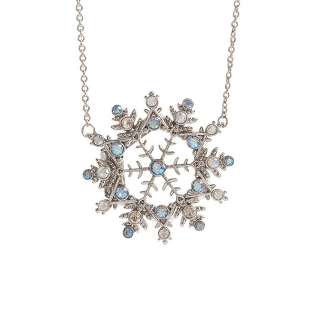 Sparkling Snowflake Locket with Swarovski Crystals